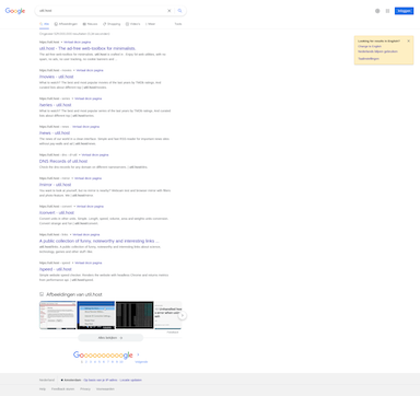 Screenshot of Google